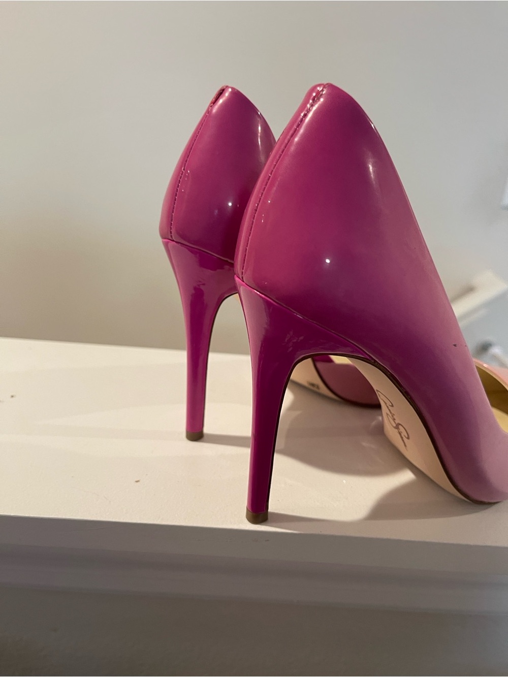 Jessica Simpson Pink Ombre Patent Pumps Heels Size 9.5 Barbiecore Y2K - Picture 5 of 12